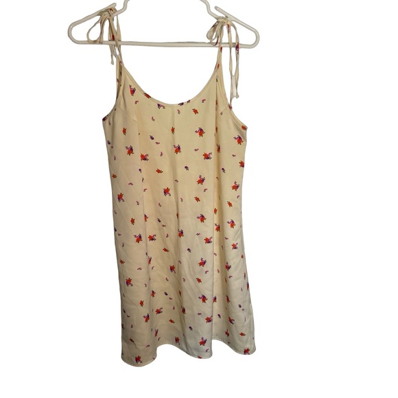 Urban Outfitters Floral Tie Strap Mini Dress – Size Small - Picture 1 of 4